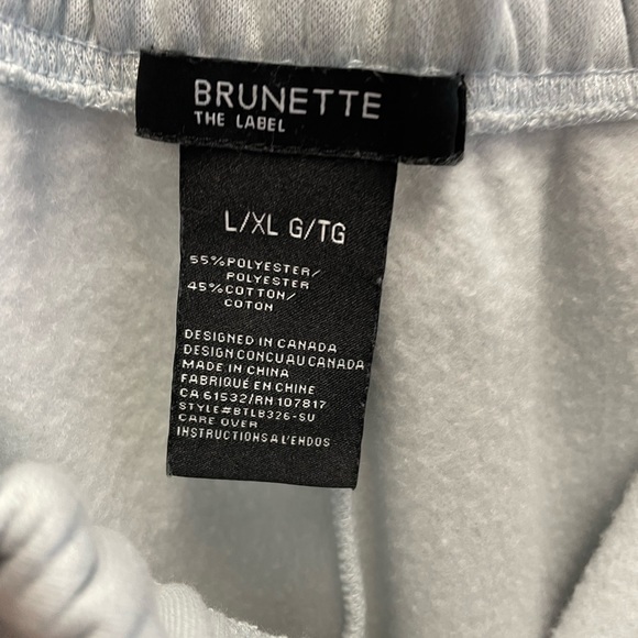 NWT - Brunette the Label “KIND CLUB” track shorts - Picture 4 of 6